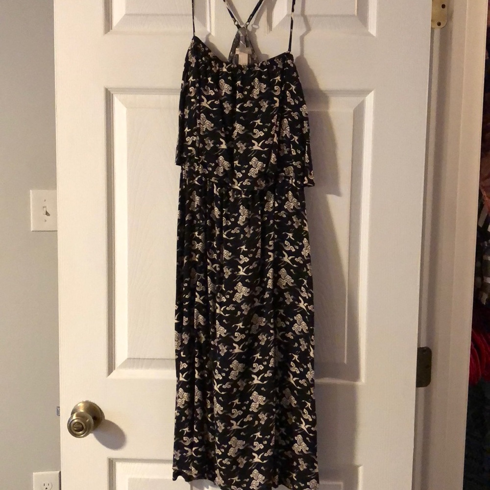 Forever 21 crane and cloud print dress